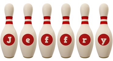 Jeffry bowling-pin logo