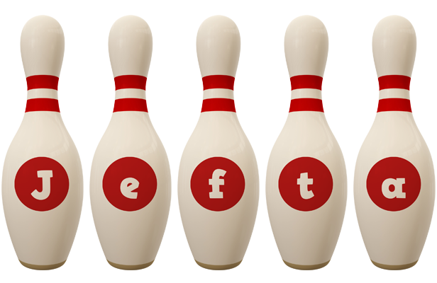 Jefta bowling-pin logo
