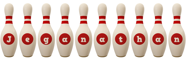 Jeganathan bowling-pin logo