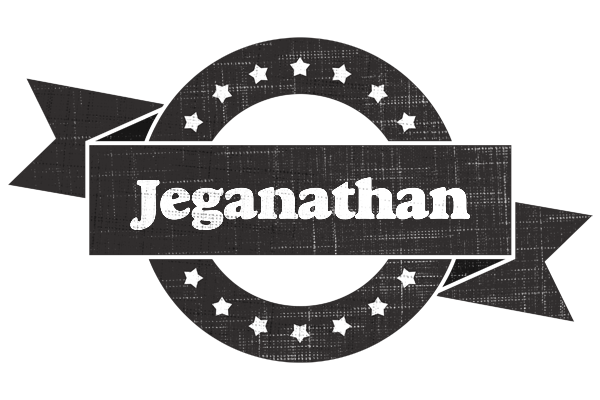 Jeganathan grunge logo