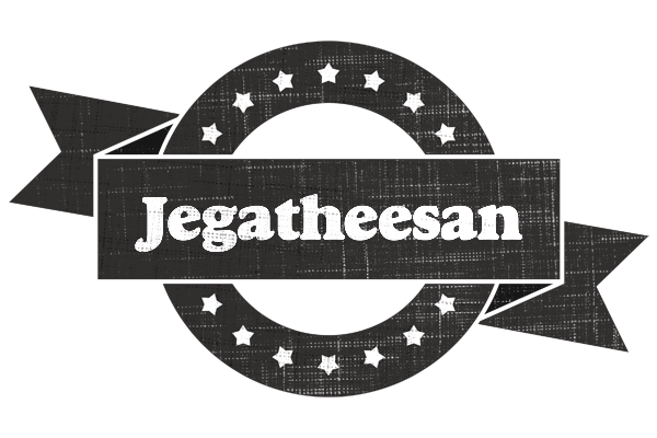 Jegatheesan grunge logo