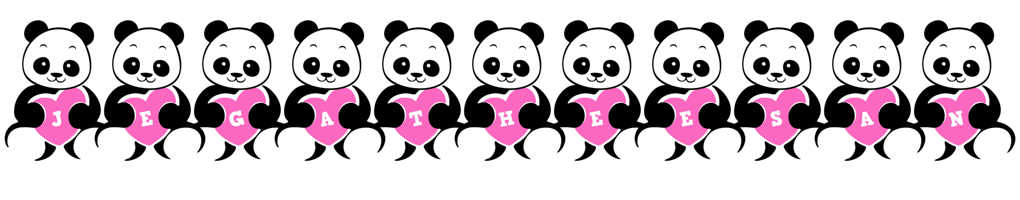 Jegatheesan love-panda logo