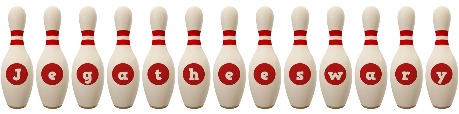 Jegatheeswary bowling-pin logo