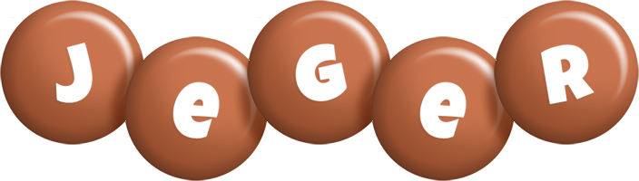 Jeger candy-brown logo