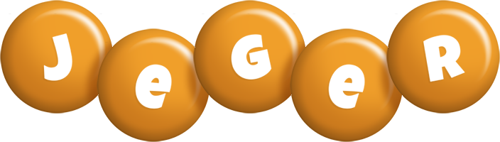 Jeger candy-orange logo