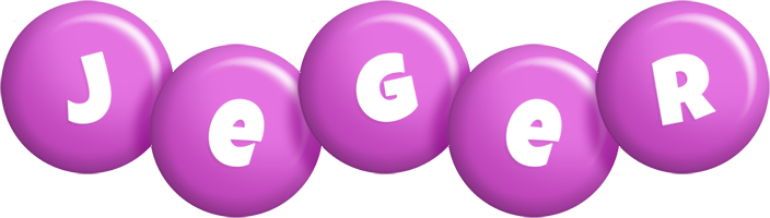 Jeger candy-purple logo