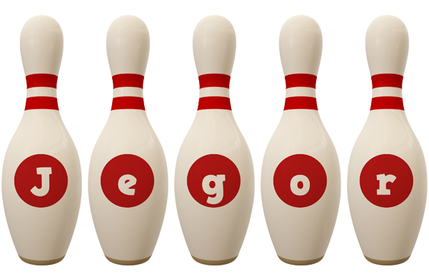 Jegor bowling-pin logo