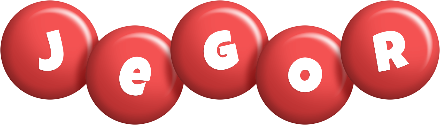 Jegor candy-red logo
