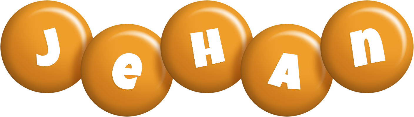 Jehan candy-orange logo