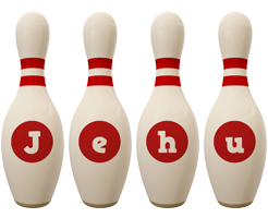 Jehu bowling-pin logo