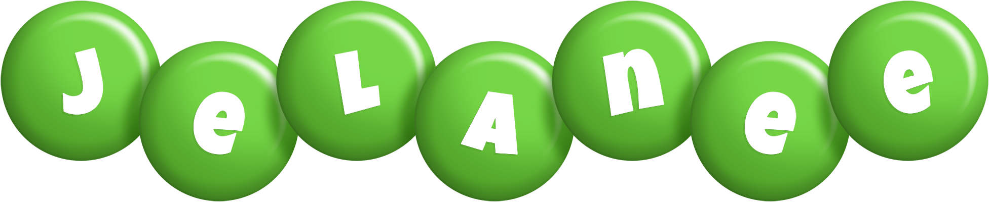 Jelanee candy-green logo