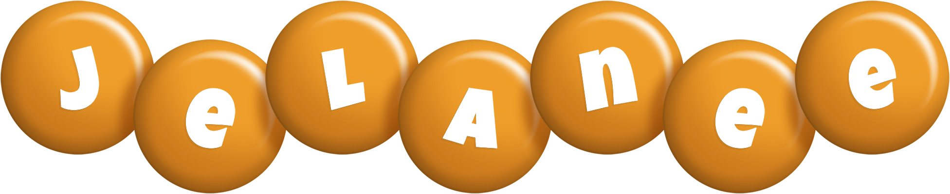 Jelanee candy-orange logo