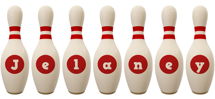 Jelaney bowling-pin logo
