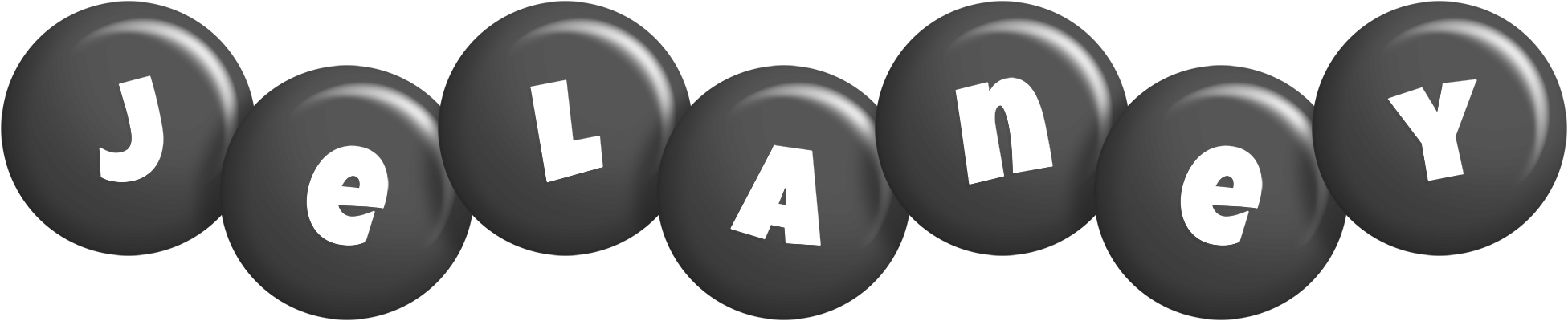 Jelaney candy-black logo
