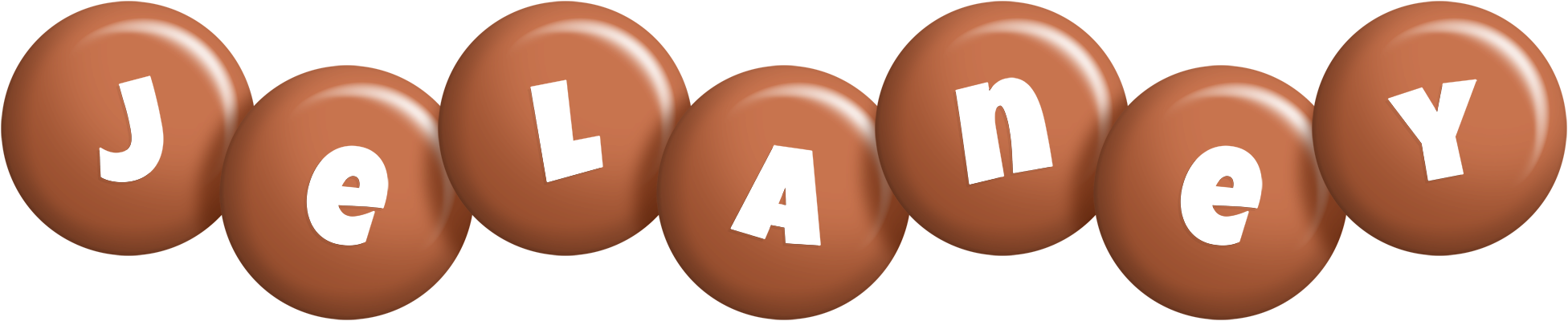 Jelaney candy-brown logo