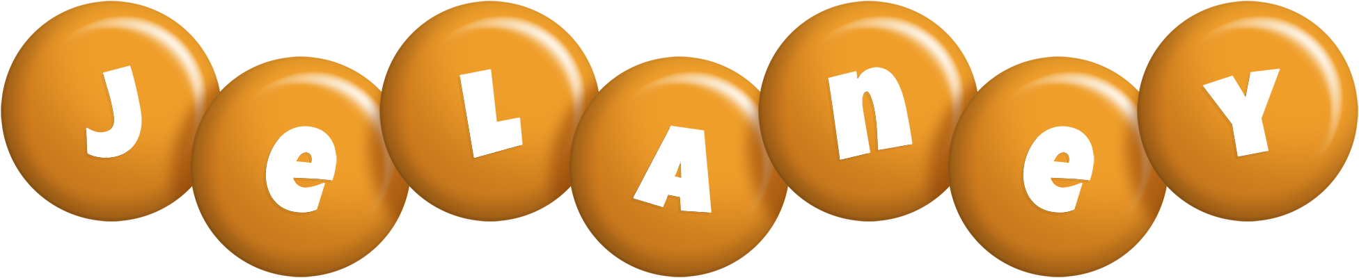 Jelaney candy-orange logo