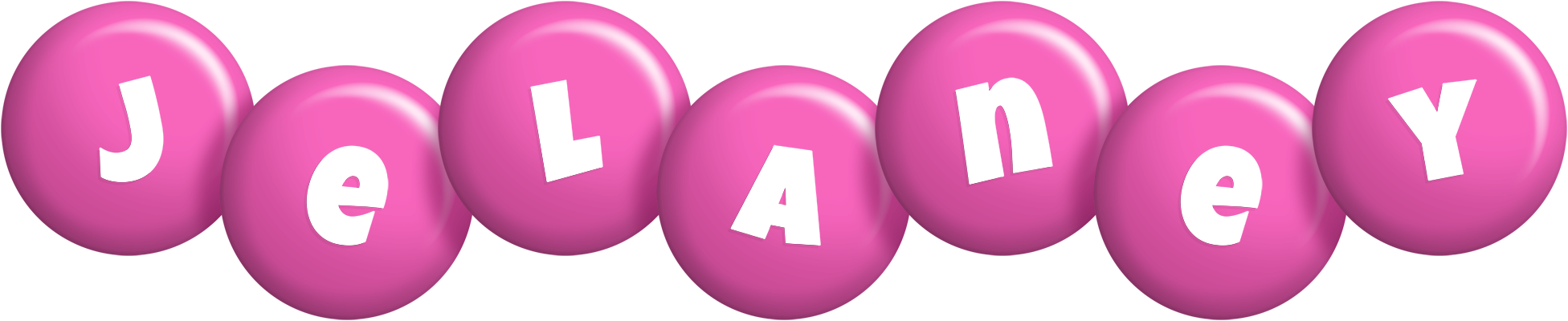 Jelaney candy-pink logo