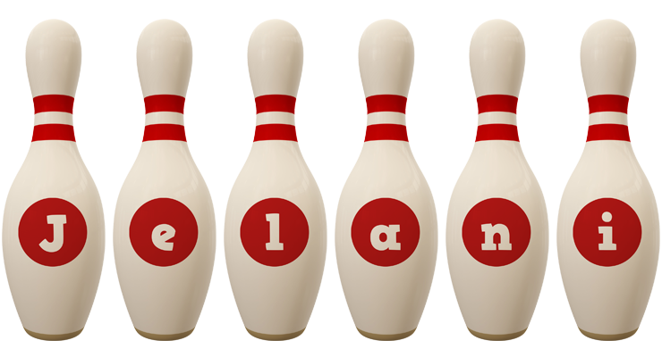 Jelani bowling-pin logo