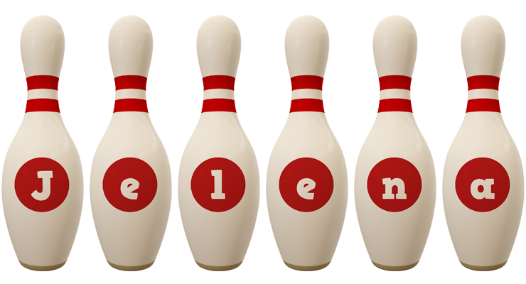 Jelena bowling-pin logo