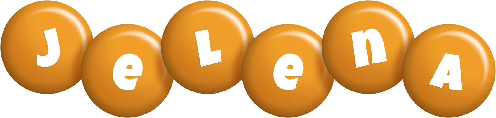 Jelena candy-orange logo