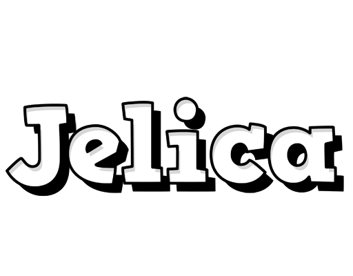 Jelica snowing logo