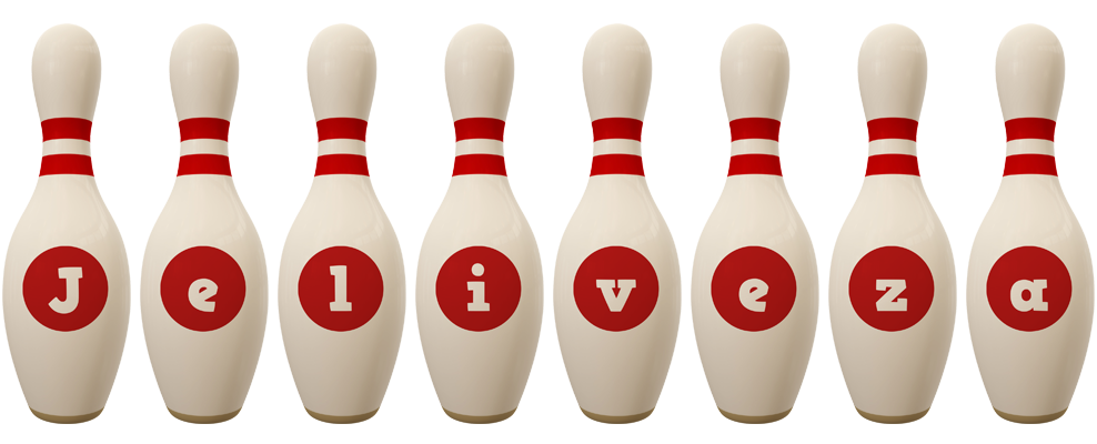 Jeliveza bowling-pin logo