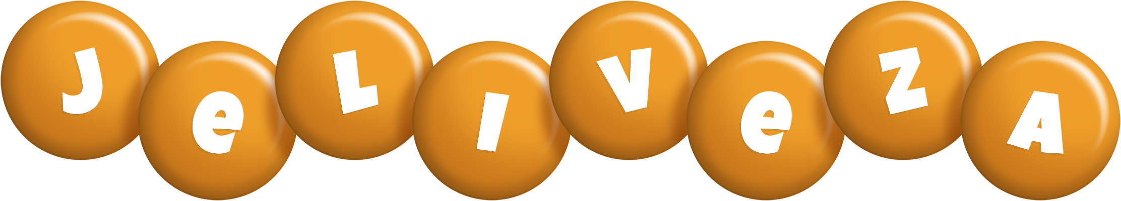 Jeliveza candy-orange logo