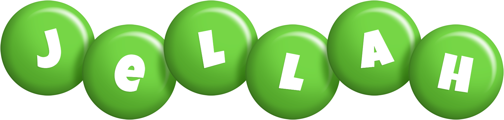 Jellah candy-green logo