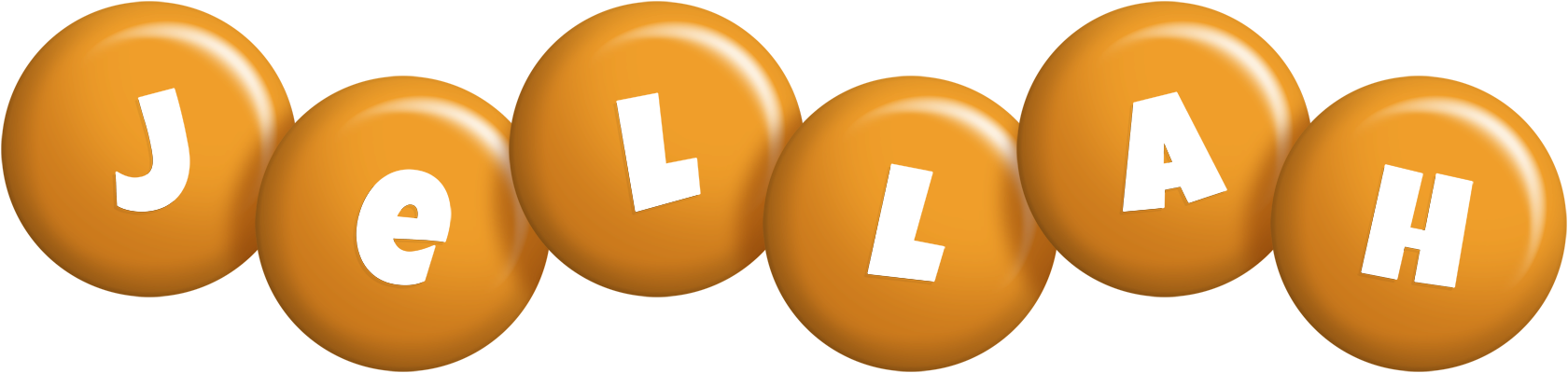 Jellah candy-orange logo