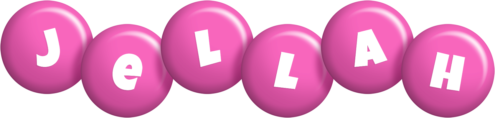 Jellah candy-pink logo