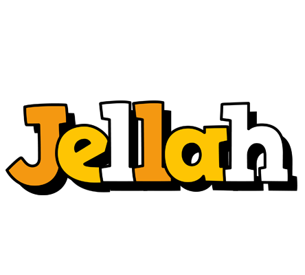 Jellah cartoon logo