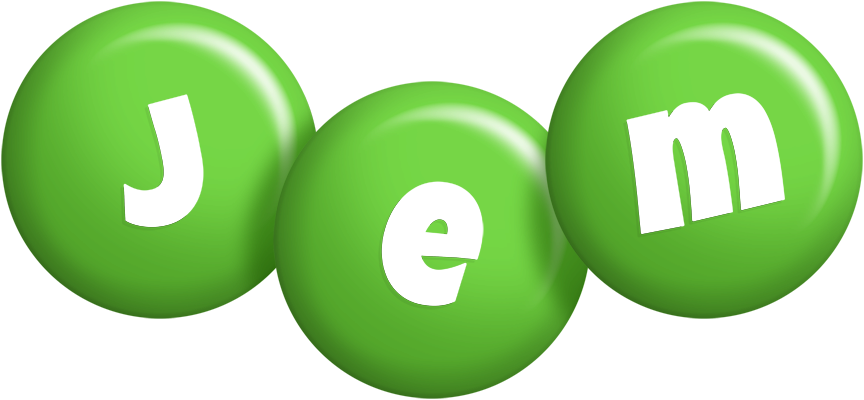 Jem candy-green logo