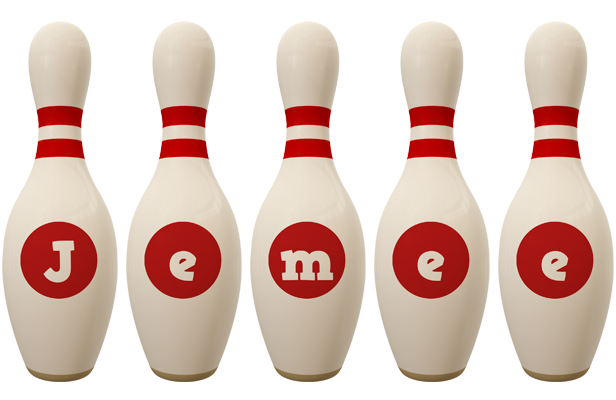 Jemee bowling-pin logo