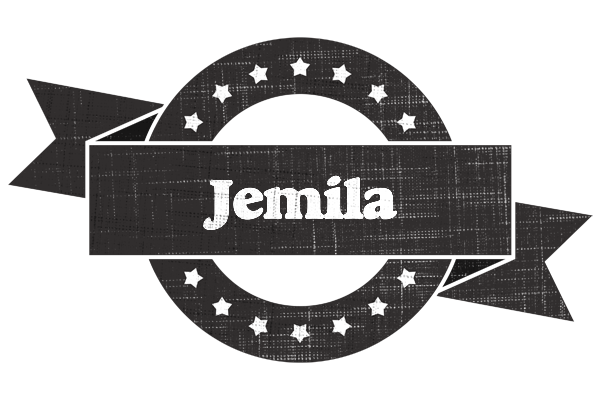 Jemila grunge logo