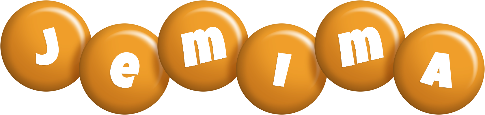 Jemima candy-orange logo