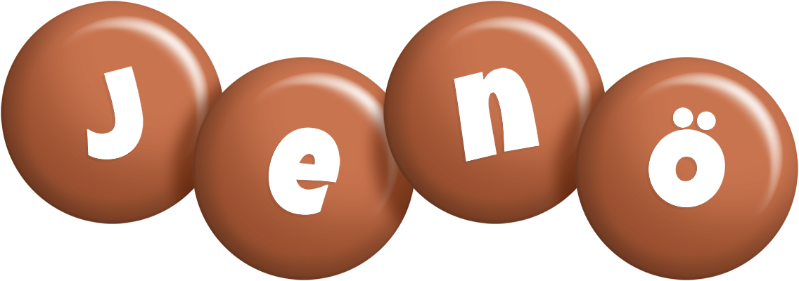 Jenö candy-brown logo