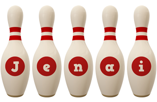 Jenai bowling-pin logo