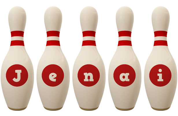 Jenai bowling-pin logo