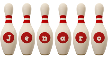 Jenaro bowling-pin logo