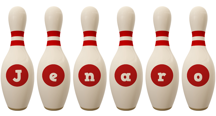 Jenaro bowling-pin logo