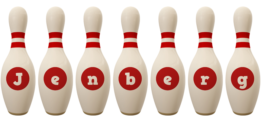 Jenberg bowling-pin logo
