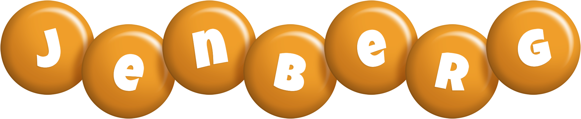 Jenberg candy-orange logo