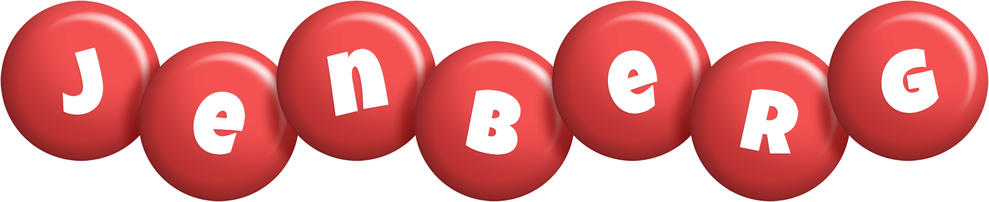 Jenberg candy-red logo