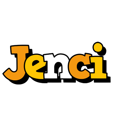 Jenci cartoon logo
