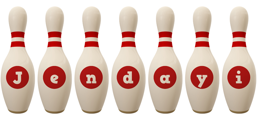 Jendayi bowling-pin logo