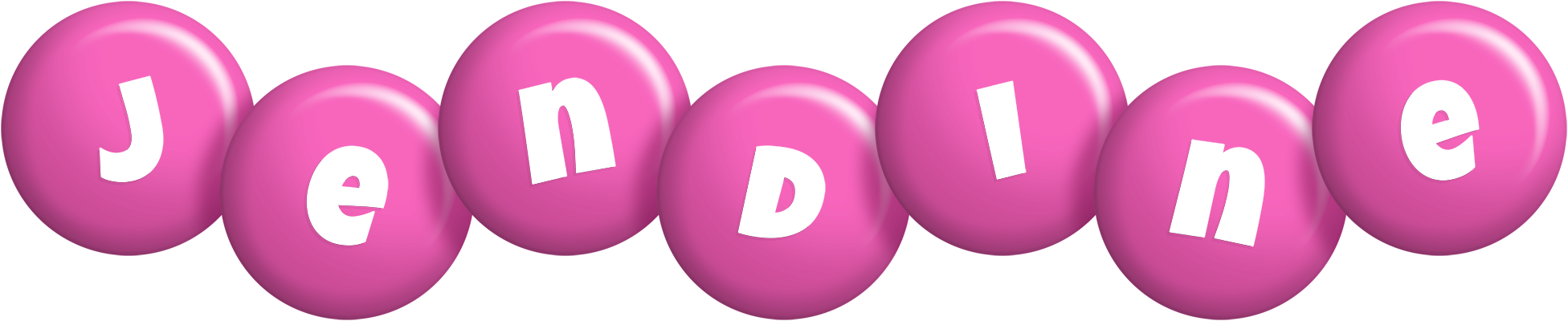 Jendine candy-pink logo
