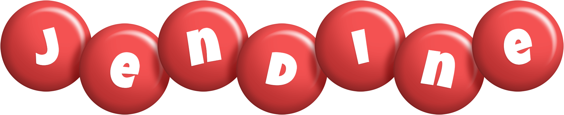 Jendine candy-red logo