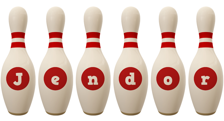 Jendor bowling-pin logo