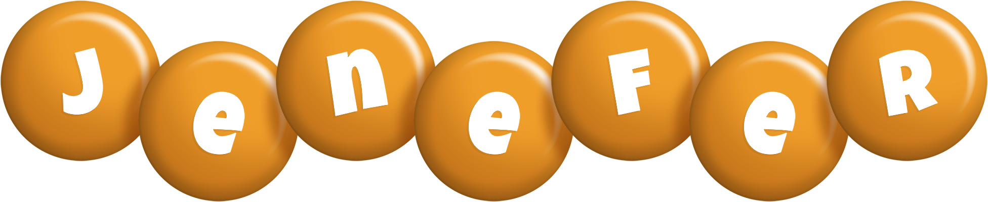 Jenefer candy-orange logo