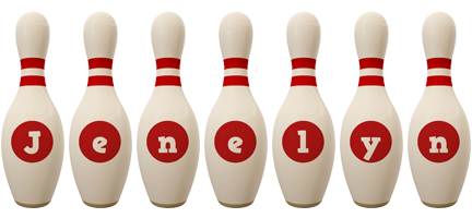 Jenelyn bowling-pin logo